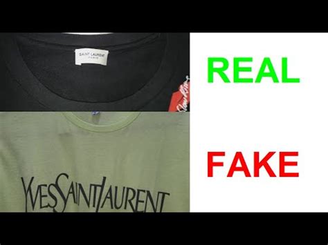 real vs fake st laurent shirts.